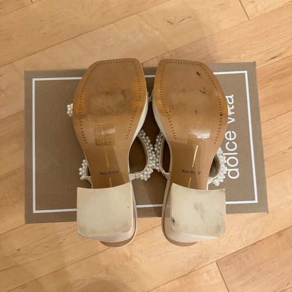 Dolce Vita Ariele Vanilla Pearl Heels, Size 7 - Picture 5 of 5